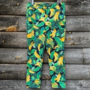 NWOT Old Navy Pixie Pants Ankle Tropical Banana